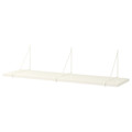 BERGSHULT / PERSHULT Wall shelf, white, white, 120x30 cm