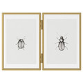 LERBODA Frame, gold-colour, 10x15 cm