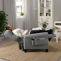 MUREN Recliner, Remmarn light grey