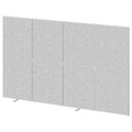 SIDORNA Room divider, grey, 320x195 cm