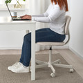 BLECKBERGET Swivel chair, Idekulla beige