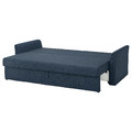 HOLMSUND 3-seat sofa bed, Kilanda dark blue