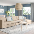 VIMLE 4-seat sofa with chaise longue, Hallarp beige