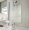 Bath Screen 1-Panel Arkell 130 x 75 cm, stripes