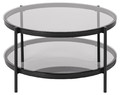 Coffee Table Bayonne, glass/black