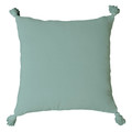 GoodHome Cushion Tassels 45 x 45 cm, light green