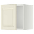 METOD Wall cabinet, white/Bodbyn off-white, 40x40 cm