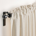 LENDA Curtains with tie-backs, 1 pair, off-white, 140x300 cm