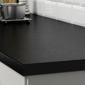 SÄLJAN Worktop, black mineral effect, laminate, 186x3.8 cm