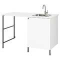 ENHET Laundry, anthracite/white, 139x63.5x90.5 cm