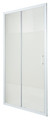 Shower Sliding Door Onega 100 cm, white/patterned