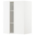 METOD Wall cabinet with shelves/2 doors, white/Veddinge white, 60x80 cm