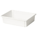 KACKLA Extendable box, white, 25-38x19 cm