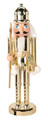 Nutcracker Christmas Decoration 28cm, crown, gold