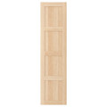 BERGSBO Door with hinges, white stained oak effect, 50x195 cm