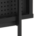 Shelving Unit with Cabinet Angus, black