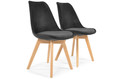 Upholstered Dining Chair Bolonia Lux, black