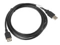 Lanberg USB Extension Cable 2.0 AM-AF Black 1.8M