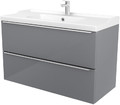 GoodHome Nira Single Bowl Countertop Basin 100cm