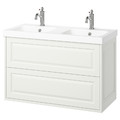 TÄNNFORSEN / ORRSJÖN Wash-stnd w drawers/wash-basin/taps, white, 102x49x69 cm