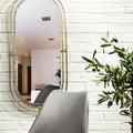 Mirror Avec, oval, gold