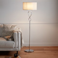 GoodHome Floor Lamp Carnavon E27, chrome