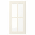 BODBYN Glass door, off-white, 30x60 cm