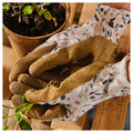 DAKSJUS Gardening gloves, sprout patterned off-white/yellow-brown, L