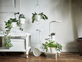 CHILISTRÅN Hanging planter, in/outdoor white, 12 cm