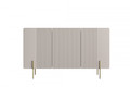 Cabinet Malmi 150 cm, cashmere, crema bianca, gold legs