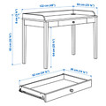 SMYGA Desk, light grey, 122x60 cm