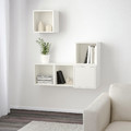 EKET Wall-mounted cabinet combination, white, 105x35x120 cm