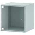 EKET Wall cabinet with glass door, light grey-blue, 35x35x35 cm