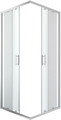 GoodHome Shower Enclosure Beloya 90x90x195cm, chrome/transparent