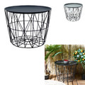 Tray Table Basket Avignon, dark grey