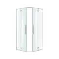 GoodHome Shower Enclosure Cabin Ezili 90 cm, chrome/transparent