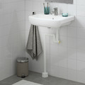 BJÖRKÅN Wash-basin w water trap/mixer tap, white, 54x40 cm