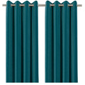 GoodHome Curtain Valgreta 140 x 260 cm, turquoise