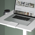 MITTZON Laptop table with castors, white, 66x50 cm