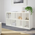 FLYSTA Shelving unit, white, 69x132 cm