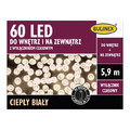 Christmas Lights In-/Outdor 60 LED 5.9m, battery-operated, timer, warm white