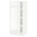 METOD High cabinet with shelves, white/Ringhult white, 60x60x140 cm