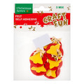 Christmas Self-adhesive Felt Decoration 6pcs, 1 set, random patterns