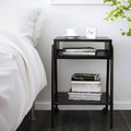 SETSKOG Nightstand, black, 45x35 cm