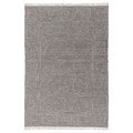 TÅRGRÄS Rug, flatwoven, dark grey/handmade, 170x240 cm