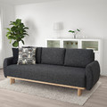 GRUNNARP 3-seat sofa-bed, Gunnared dark grey