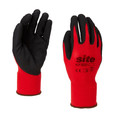 Nitrile General Handling Gloves Size M, red