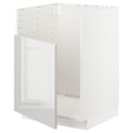 METOD Base cab f TALLSJÖN sink, white/Ringhult light grey, 60x60 cm