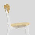 NORDMYRA Chair, bamboo/white