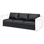 VIMLE 3-seat section, Grann/Bomstad black